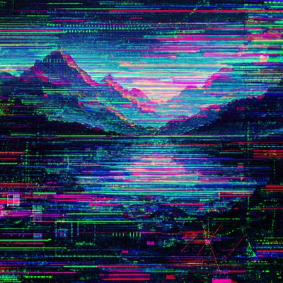 Glitch Digital Art Style 2