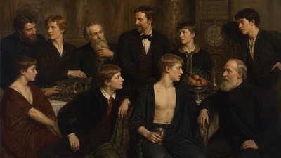 Henry Tuke artist and his models