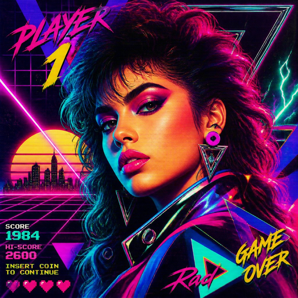 80s Retro Aesthetic example artwork 1