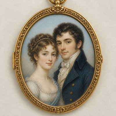 portrait of two people together