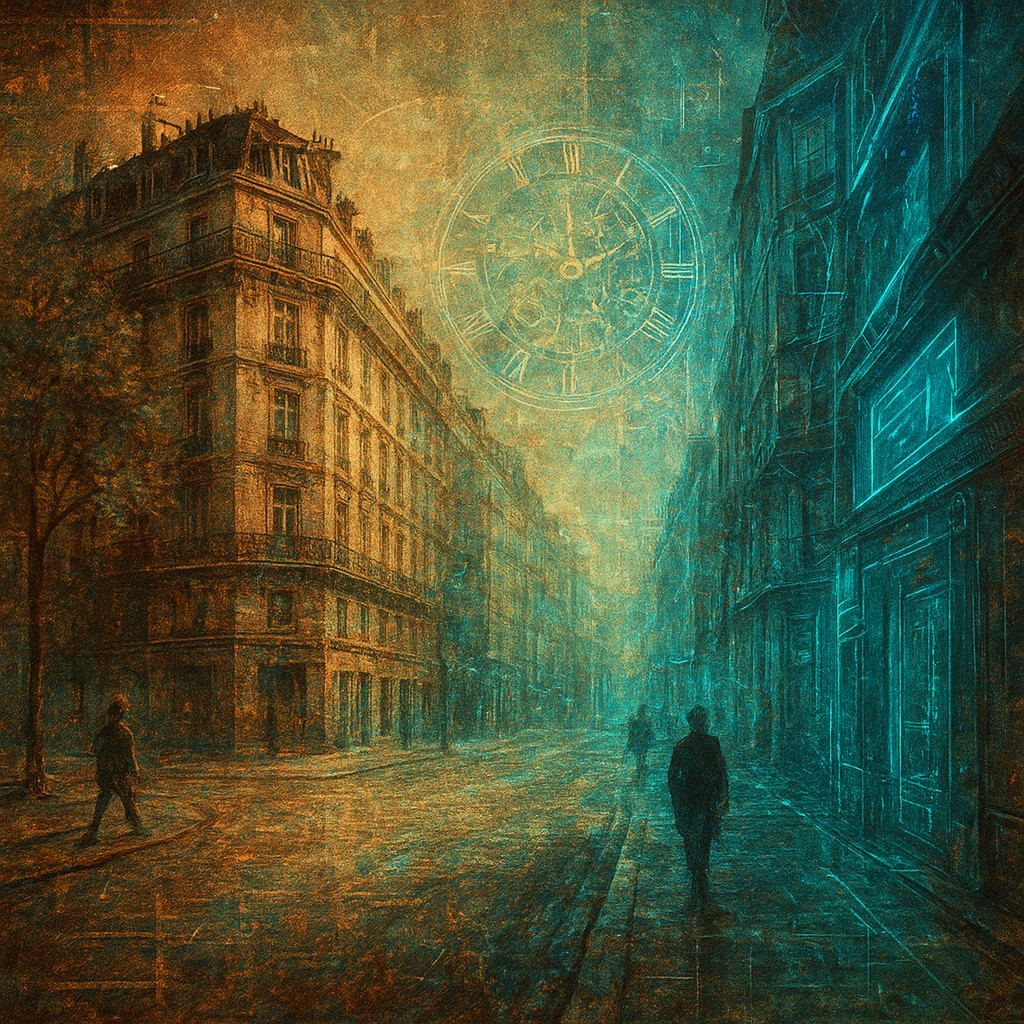 Time Collision Surrealism Art Style Style Transfer Example