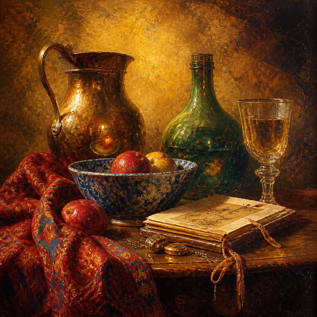 still life with everyday objects