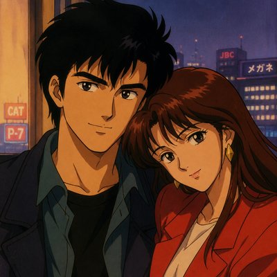 portrait of two people together