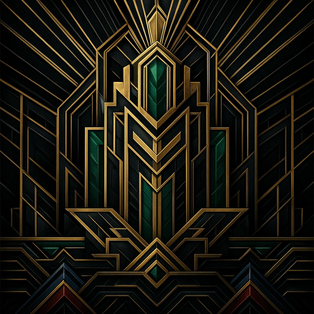 Art Deco Jewelry Design Style Transfer Example