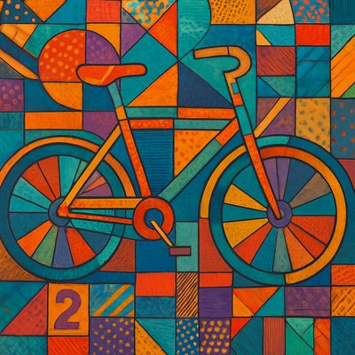 bicyle resting against a wall
