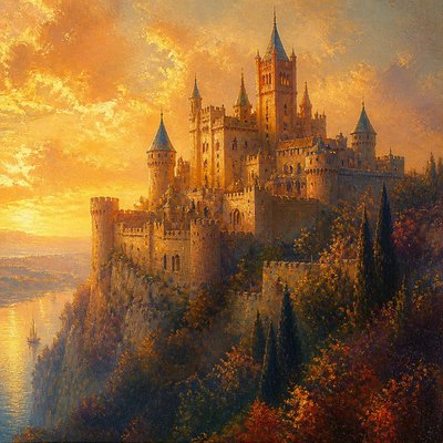 majestic castle on a hilltop