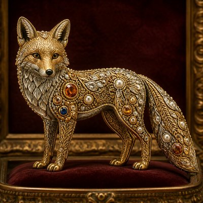 animal standing in natural pose — jewelry-art Art Style