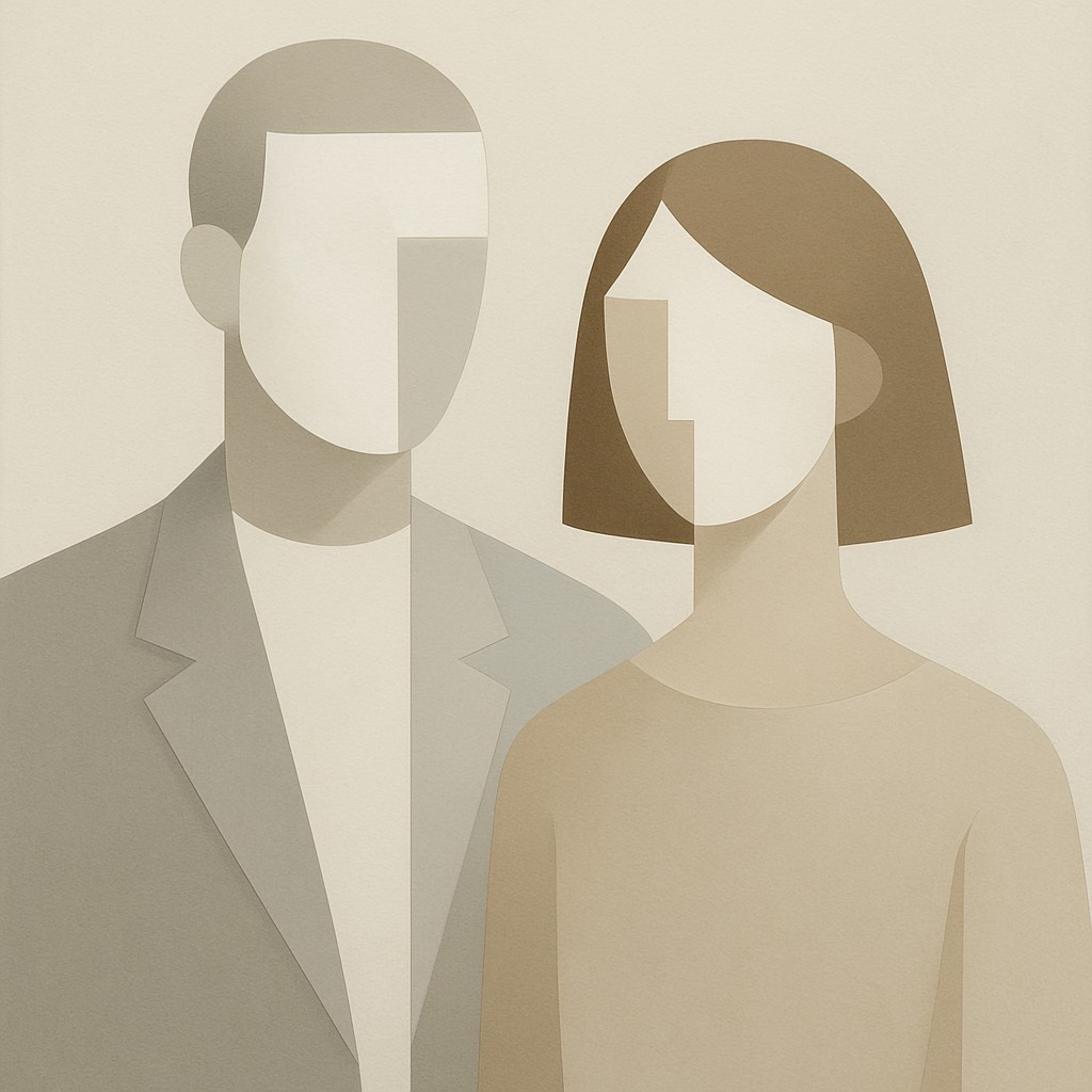 portrait of two people together