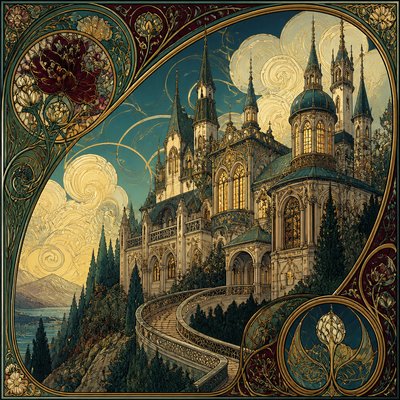 majestic castle on a hilltop