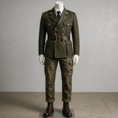 Military-Inspired Fashion Style Transfer Example