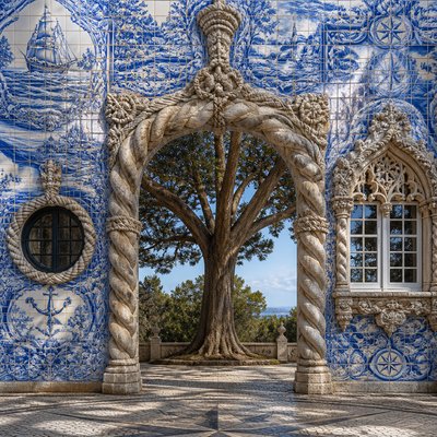 a tree in nature — Lisbon Art Style