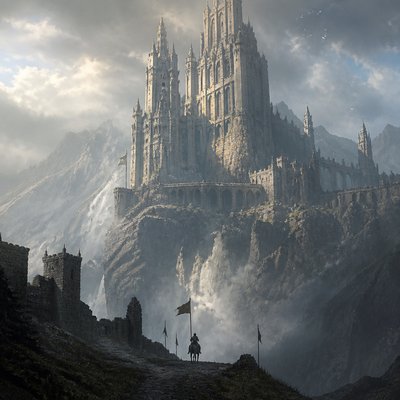 majestic castle on a hilltop