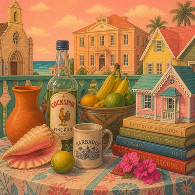 still life with everyday objects — Barbadian Art Style