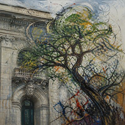 a tree in nature — Montreal Art Style