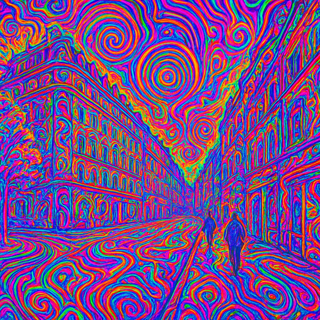 Psychedelic Art Style Style Transfer Example