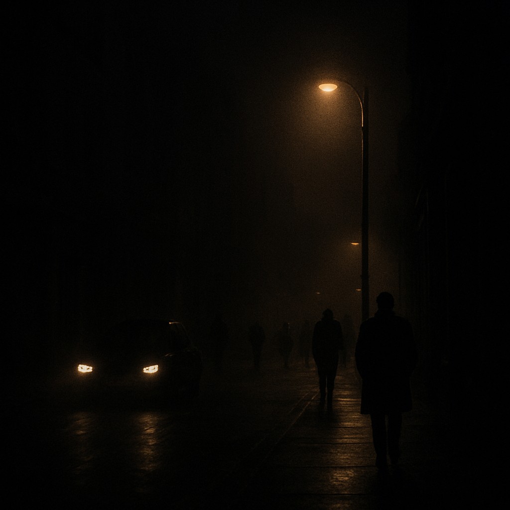urban street with city activity