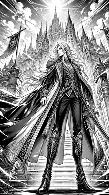 full-length portrait of an elegant figure
