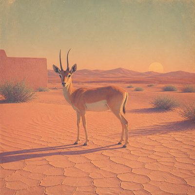 animal standing in natural pose — Desertwave Aesthetic