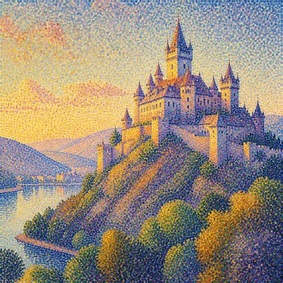 majestic castle on a hilltop