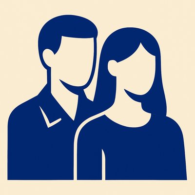 portrait of two people together