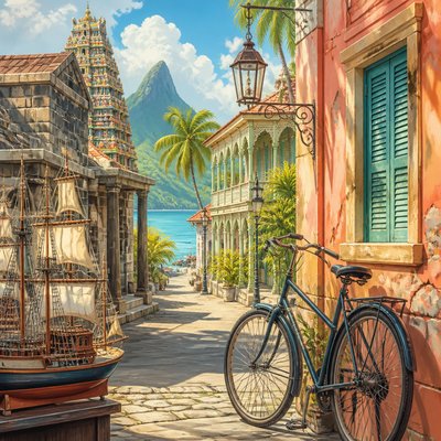 bicyle resting against a wall