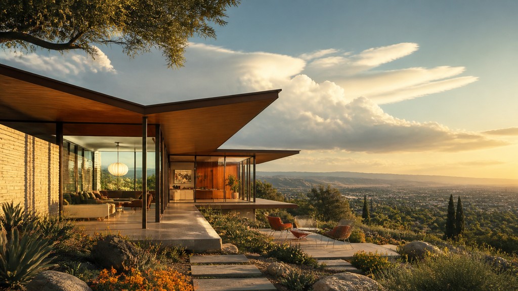 sweeping panoramic landscape with a dramatic sky