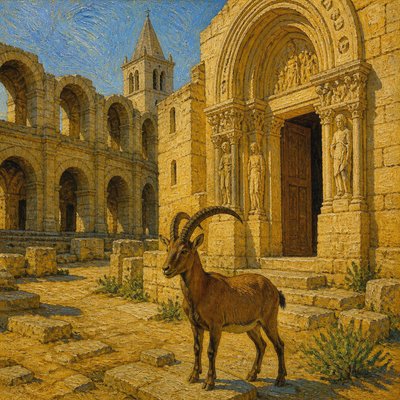 animal standing in natural pose — Arles Art Style