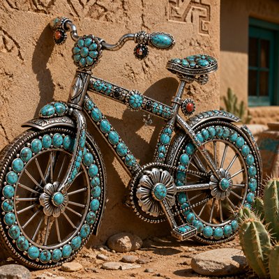 bicyle resting against a wall