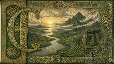 a vast valley with a river winding toward distant mountains at sunrise, no people, no text