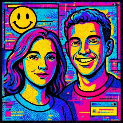 portrait of two people together