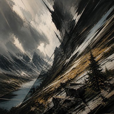 wide landscape with natural scenery — Tension Art Style
