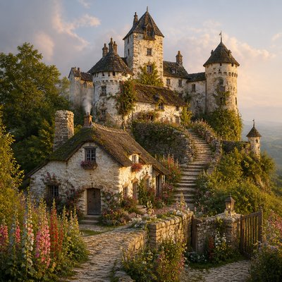 majestic castle on a hilltop