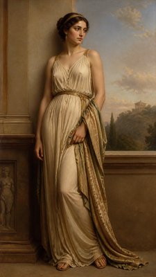 full-length portrait of an elegant figure
