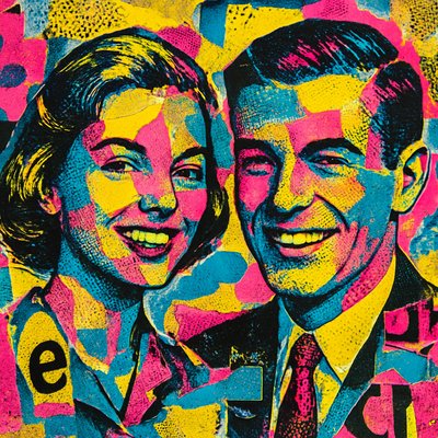portrait of two people together