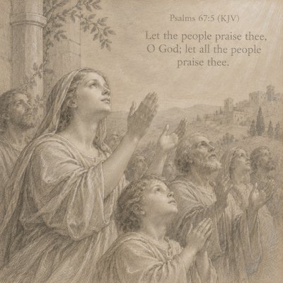 Psalms 67:5 (KJV)
Let the people praise thee, O God; let all the people praise thee.


