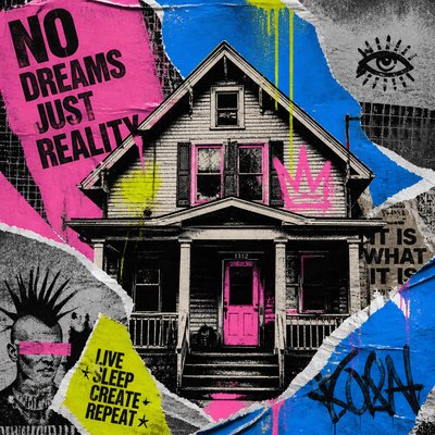house with front view — Street Art Poster Design