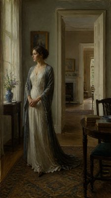 full-length portrait of an elegant figure