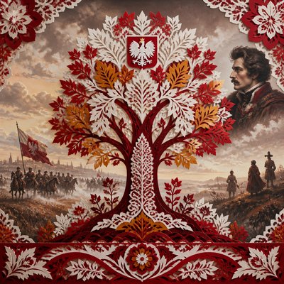a tree in nature — Polish Art Style