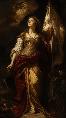 full-length portrait of an elegant figure