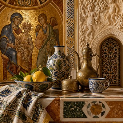 still life with everyday objects — Palermo Art Style