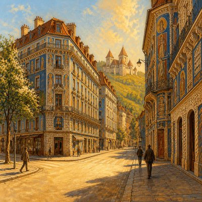 Romanian Art Style Style Transfer Example
