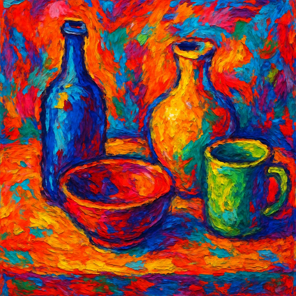 still life with everyday objects