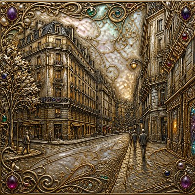 Vintage Jewelry Design Style Transfer Example