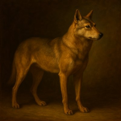 animal standing in natural pose