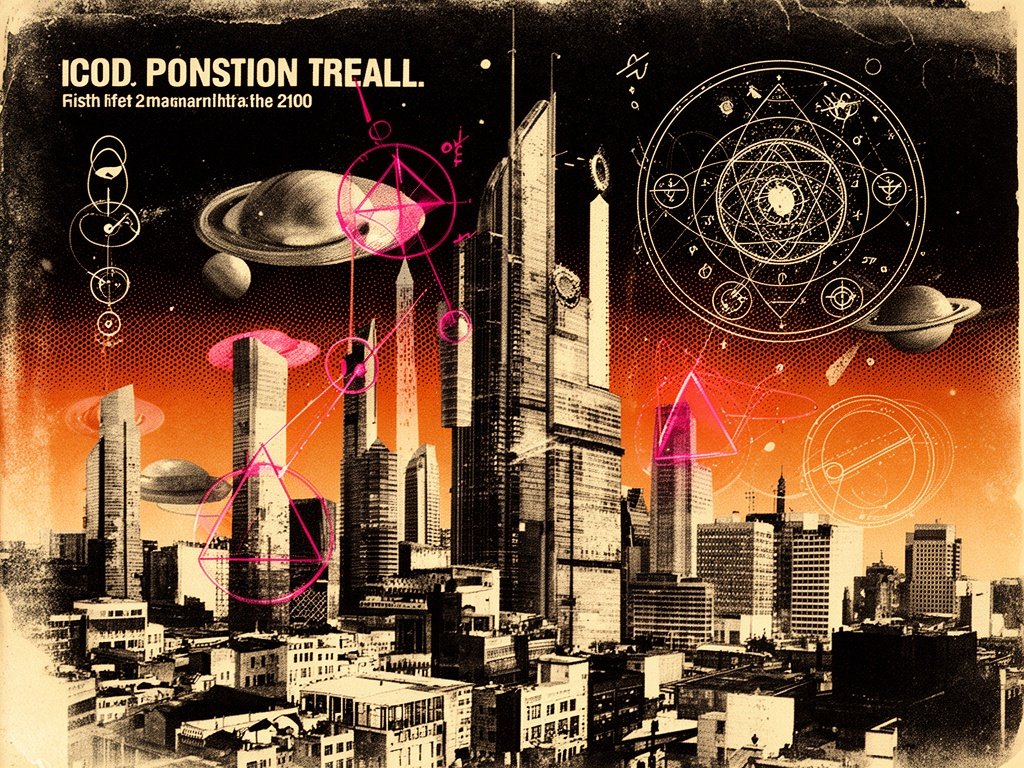 Scifi city in the year 2100