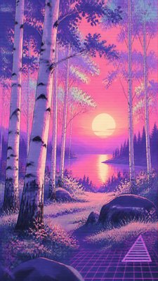 a serene birch forest in soft morning light, no people, no text