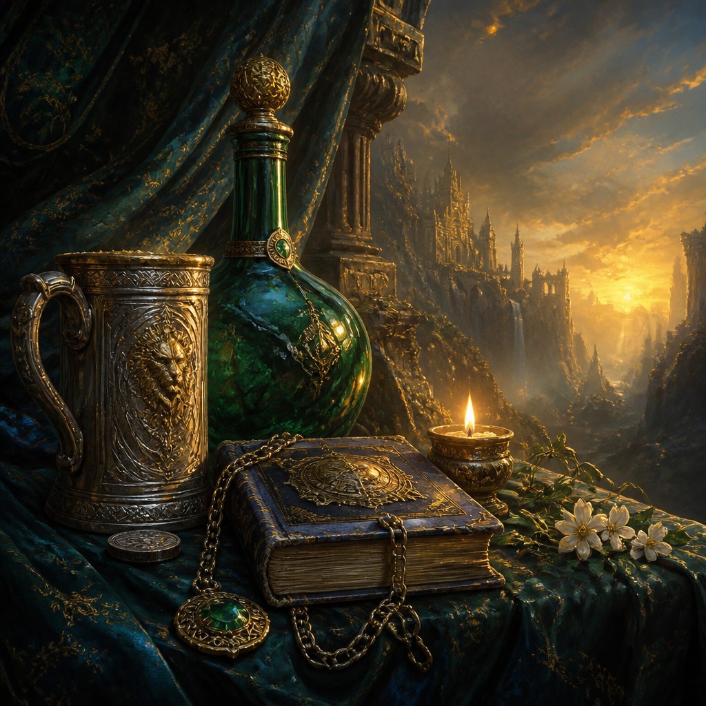 still life with everyday objects — Epic Fantasy Art