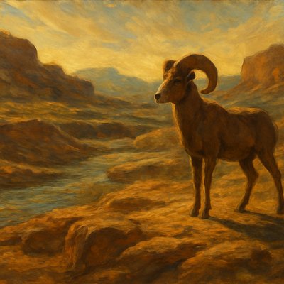 animal standing in natural pose