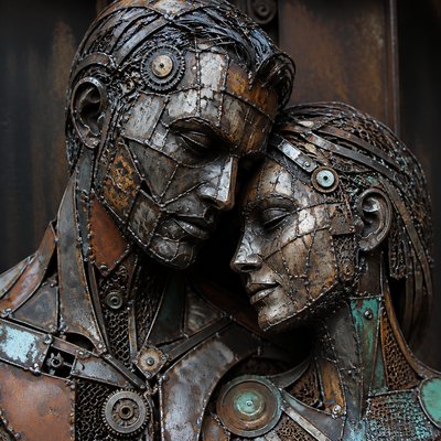 portrait of two people together