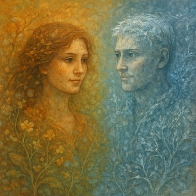 portrait of two people together